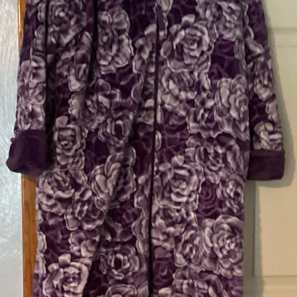 Floral Purple and White Robe